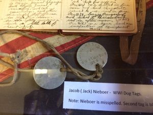 Dog tags of Jack Nieboer